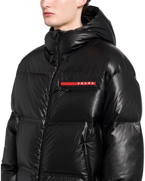 prada puffer nylon jacket|prada puffer jacket price.